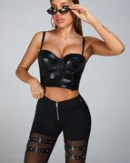 Black / S / Leggings+Bras