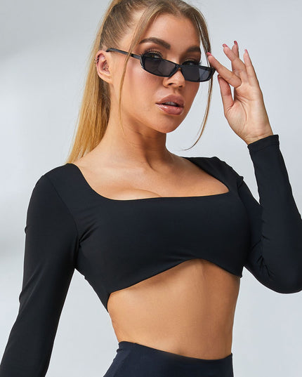 ZASUWA Female Solid Color With Chest Long Sleeves