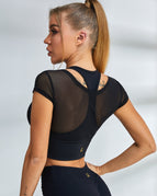 Black / S / Short Sleeves