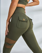 Leggings / Dark Sea Green / S