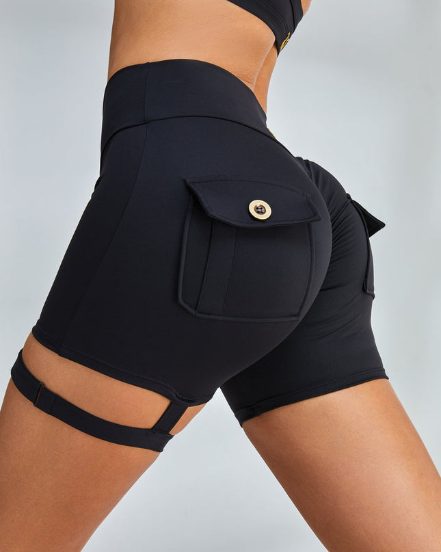 ZASUWA Female Unique Cut Out Pocket Mesh Scrunch Bum Sportswear