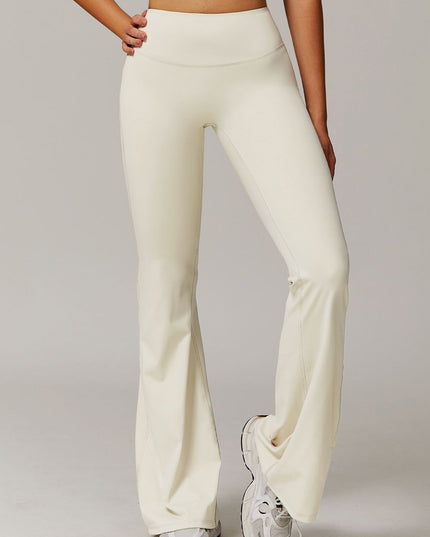 ZASUWA Female Solid Color Flare High-rise Leggings