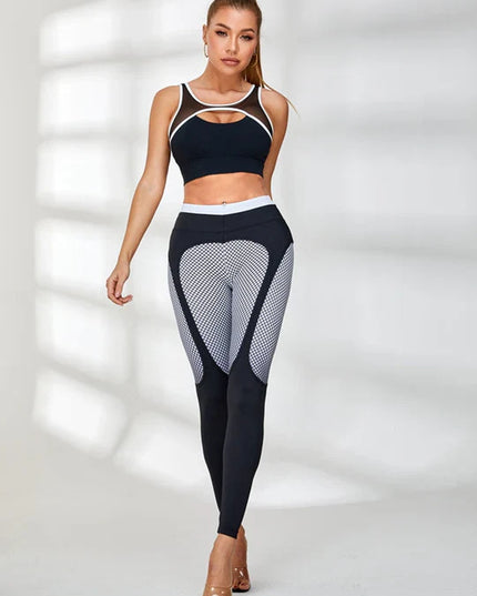 ❤ZASUWA Female Pop Style Contrast Color Leggings