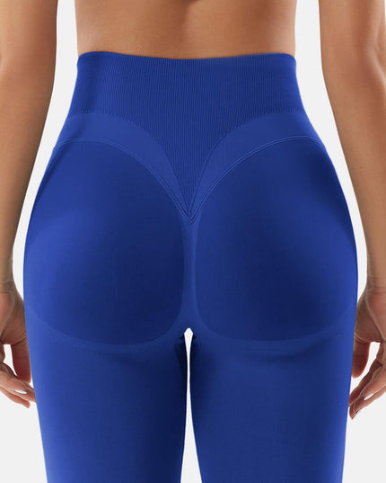 ZASUWA Female High-waisted Seamless Elastic Tight Quick Dry Hip-lift Leggings