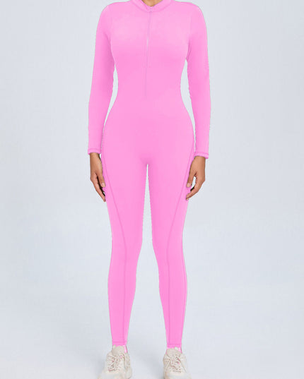 ZASUWA Female Backless Zipper Hollow Out Scrunch Bum Jumpsuit