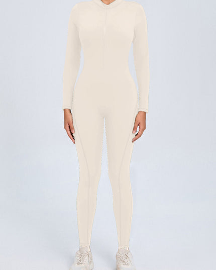 ZASUWA Female Backless Zipper Hollow Out Scrunch Bum Jumpsuit