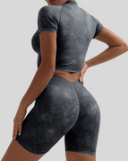 Dim Gray / S / Shorts+Short Sleeves