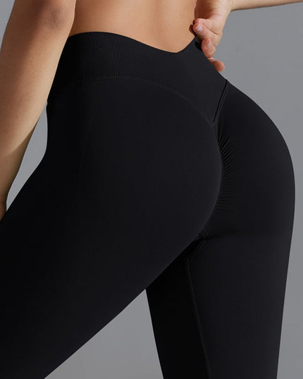 ZASUWA Female Seamless Scrunch Bum Yoga Leggings