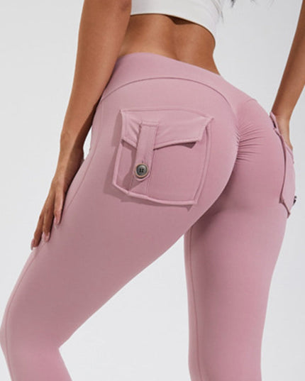 ZASUWA Female Pocket Scrunch Bum Cargo Leggings