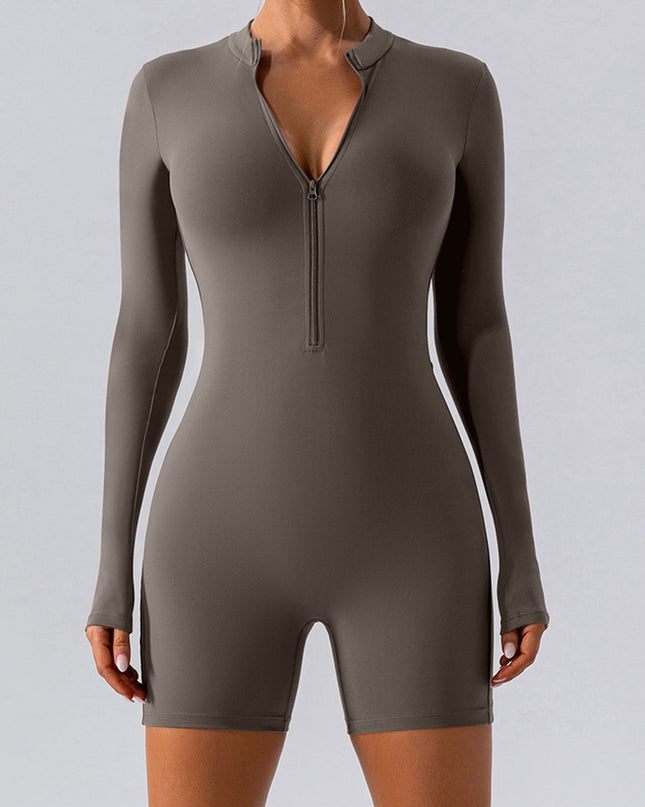 ZASUWA Female Zipper Hip-lift Romper