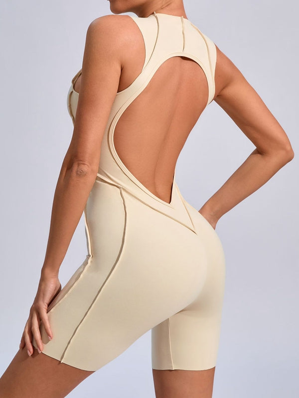 ZASUWA Female Sexy Backless Quick-dry Romper