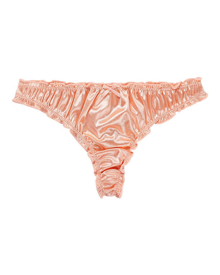 ZASUWA Female Velvet Bow-knot T-back Panties