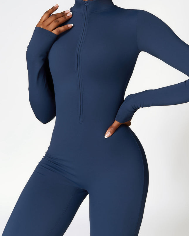 ZASUWA Female Zipper Fleece Jumpsuit