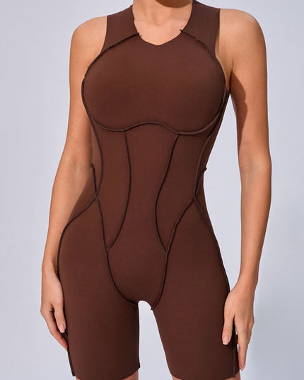 ZASUWA Female Sexy Backless Quick-dry Romper