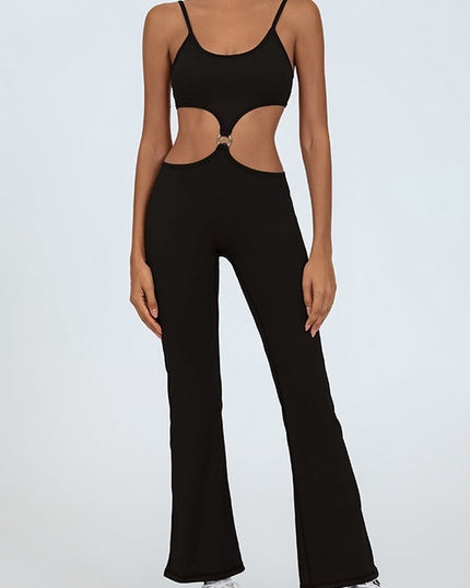 ZASUWA Female Flare Cutout Jumpsuit