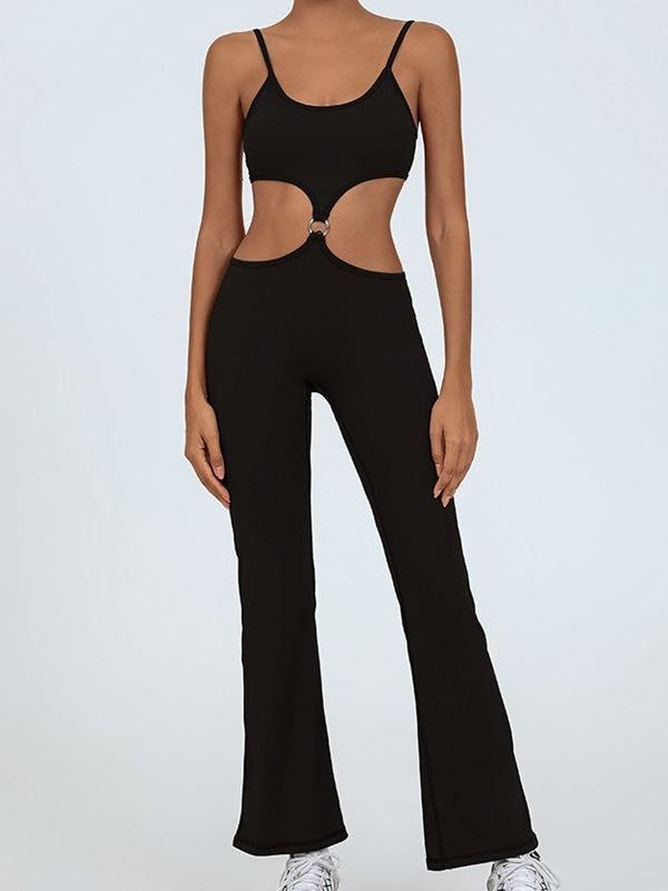 ZASUWA Female Flare Cutout Jumpsuit