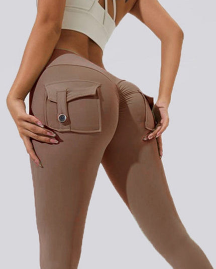 ZASUWA Female Pocket Scrunch Bum Cargo Leggings