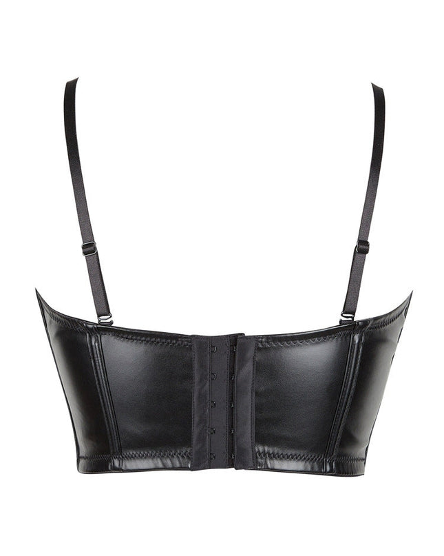 ZASUWA Female Faux Leather Roman Kont Corset Shapewear