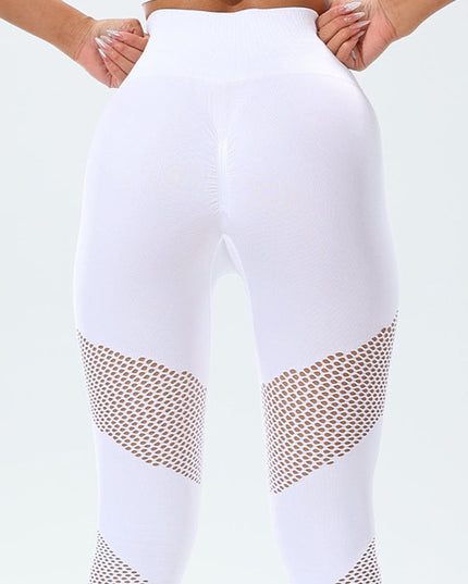 ZASUWA Female Fishnet Quick Dry Tight Yoga Leggings