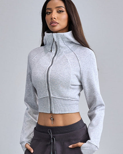 ZASUWA Female Pocket Zipper Hoodie