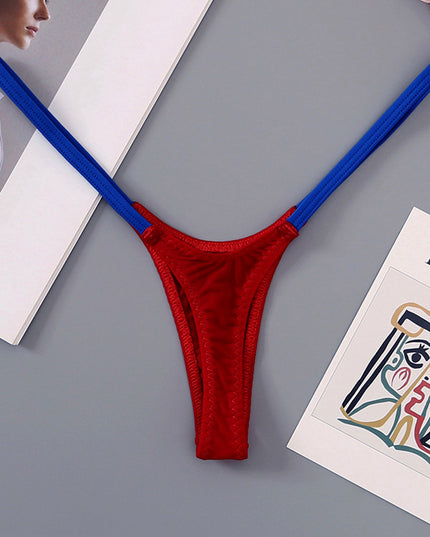 ZASUWA Female Contrast Color T-back Panties