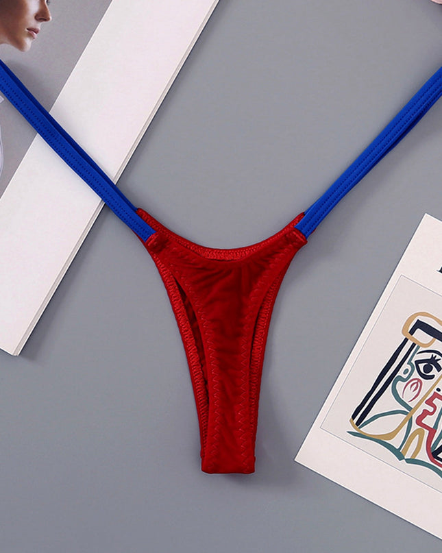 ZASUWA Female Contrast Color T-back Panties