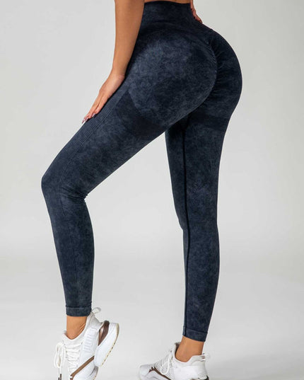 ZASUWA Female Denim Scrunch Bum High-rise Leggings