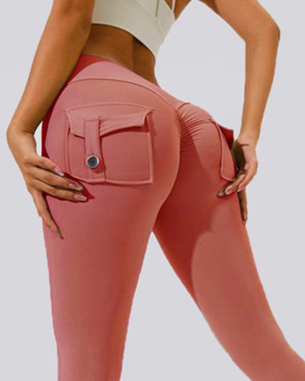 ZASUWA Female Pocket Scrunch Bum Cargo Leggings