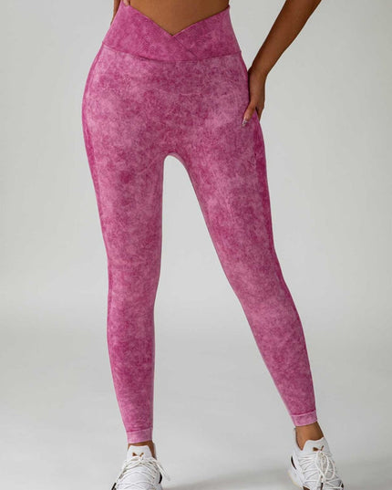 ZASUWA Female Denim Scrunch Bum High-rise Leggings