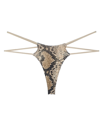 ZASUWA Female Unique Double Girdle Leopard Sports Panties