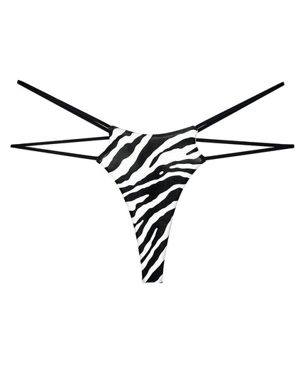 ZASUWA Female Unique Double Girdle Leopard Sports Panties