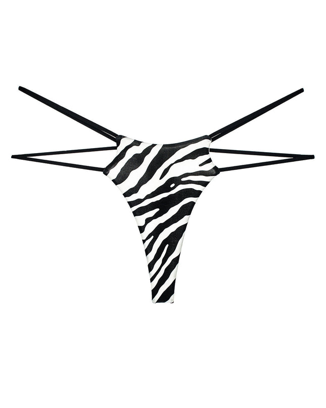 ZASUWA Female Unique Double Girdle Leopard Sports Panties