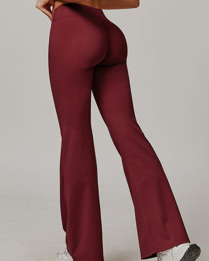 ZASUWA Female Sexy V-shape Waist Flare Leggings