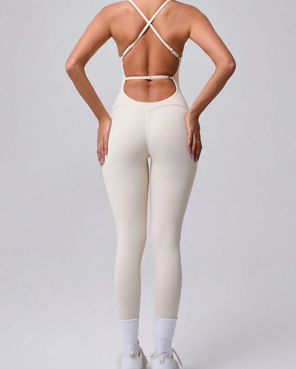 ZASUWA Female Cross Back Adjustable Strap Jumpsuit