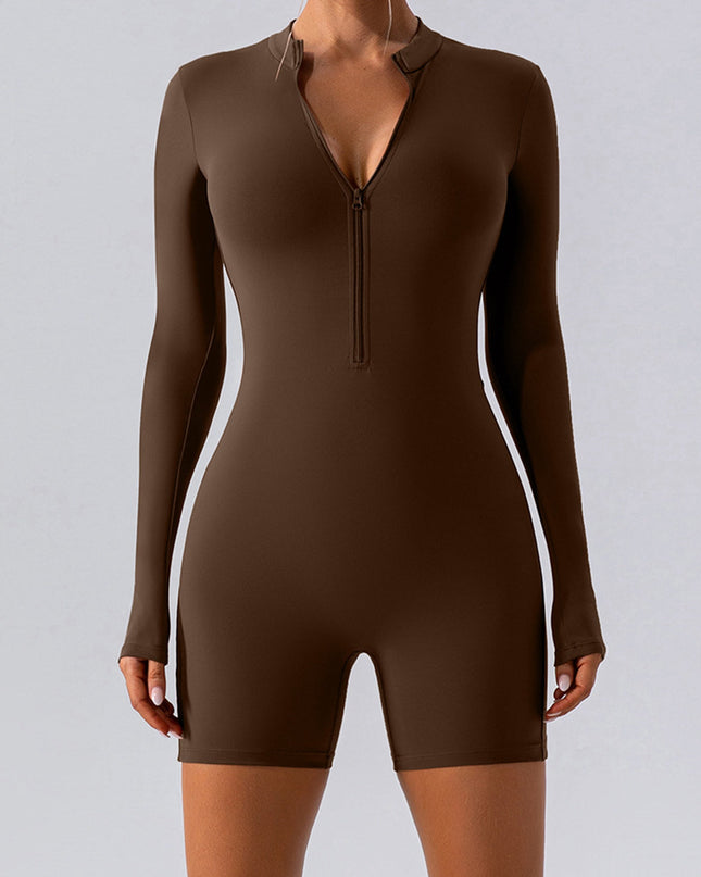 ZASUWA Female Zipper Hip-lift Romper