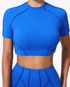 Blue / S / Short Sleeves