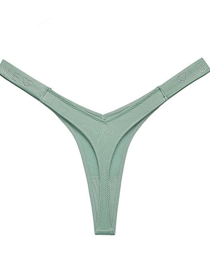 ZASUWA Female Sparkling Diamond Ice-silk Sports Panties