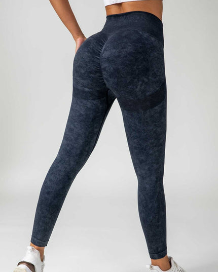 ZASUWA Female Denim Scrunch Bum High-rise Leggings