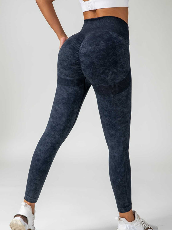 ZASUWA Female Denim Scrunch Bum High-rise Leggings
