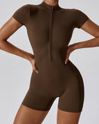 Saddle Brown / S / Short Jumpsuits