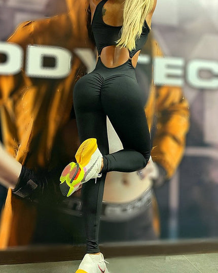 ZASUWA Female Cutout Scrunch Bum Jumpsuit