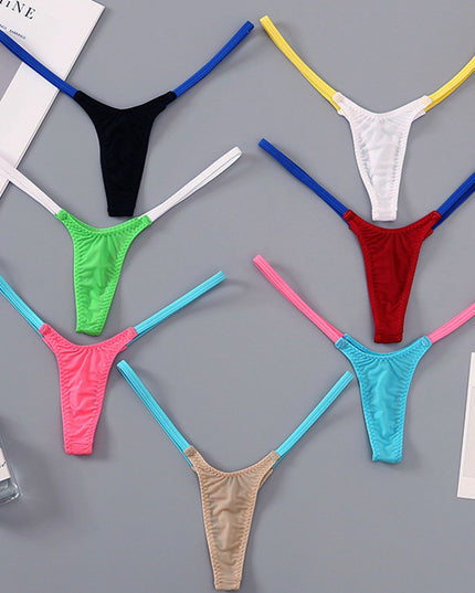 ZASUWA Female Contrast Color T-back Panties