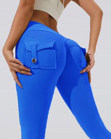 ZASUWA Female Pocket Scrunch Bum Cargo Leggings