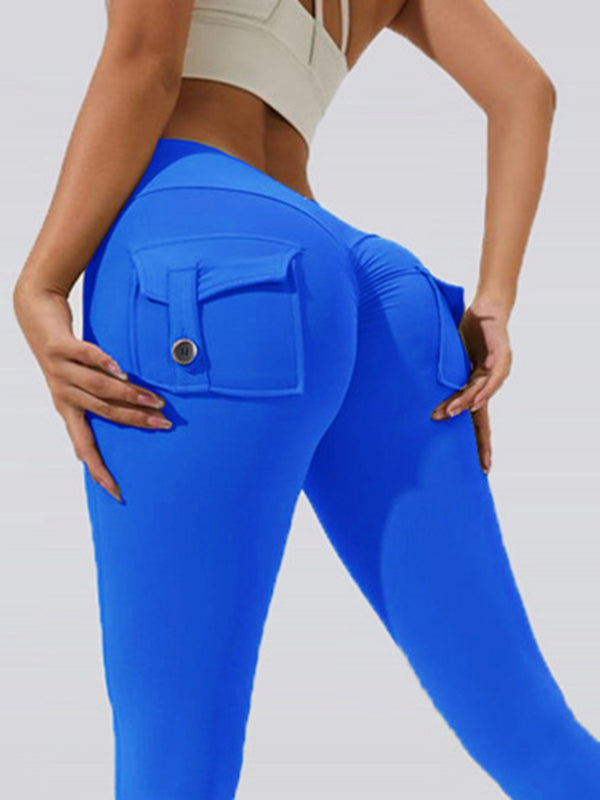 ZASUWA Female Pocket Scrunch Bum Cargo Leggings