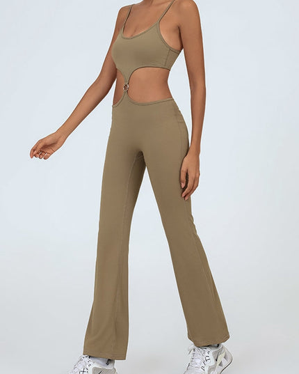 ZASUWA Female Flare Cutout Jumpsuit