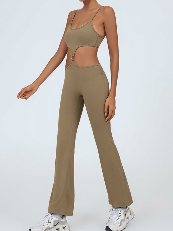 ZASUWA Female Flare Cutout Jumpsuit