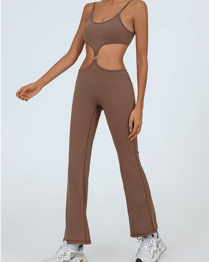 ZASUWA Female Flare Cutout Jumpsuit