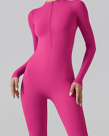 ZASUWA Female Zipper Hip-lift Jumpsuit