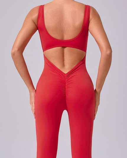 ZASUWA Female Cutout Backless Jumpsuit