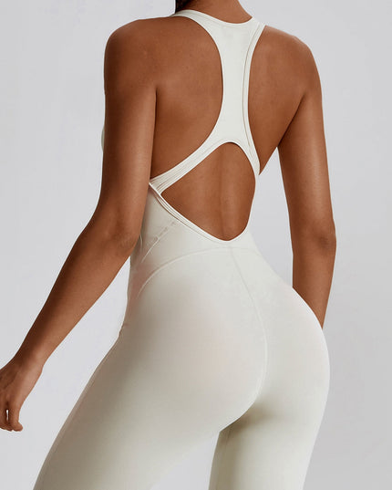 ZASUWA Female U Collar Cutout Jumpsuit